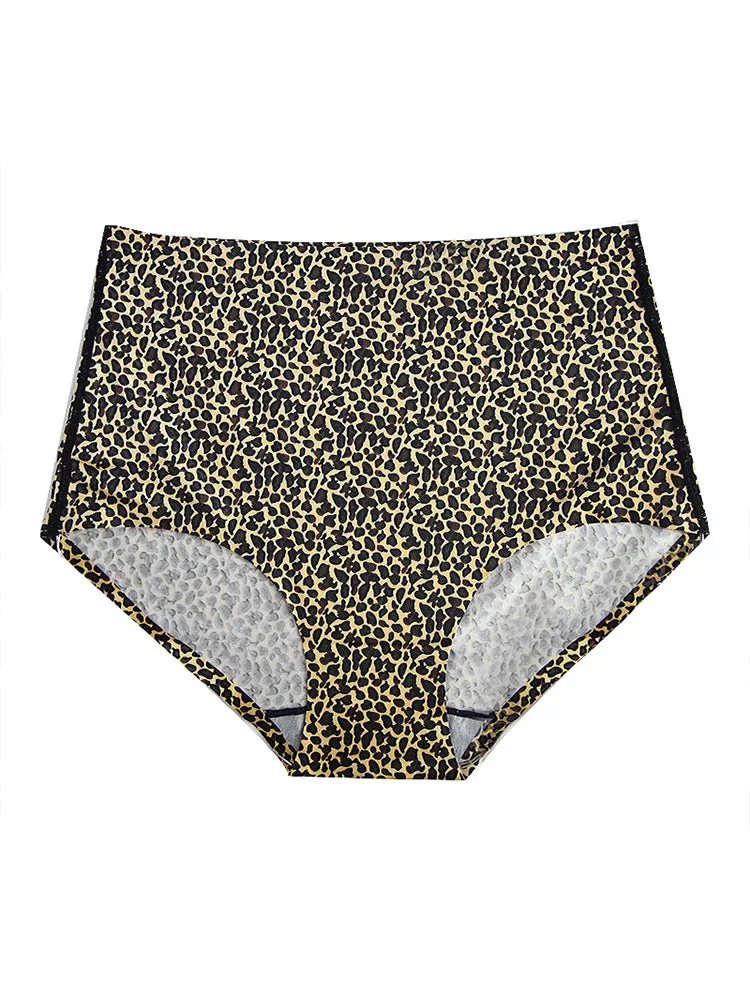 2-Pack Women Cheetah Texture High Waisted Everday Panties