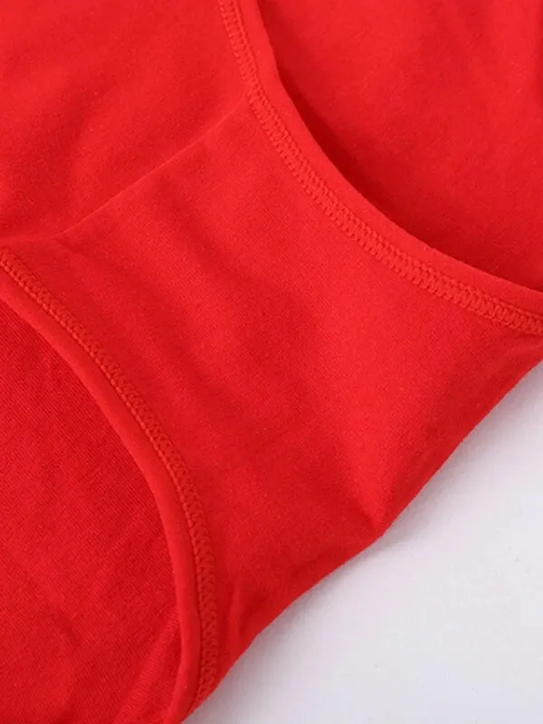 4-Pack Soft Cotton Solid Color Seamless Panties