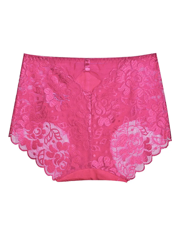 4-Pack Women Sexy Lace Hipster High-Cut Briefs