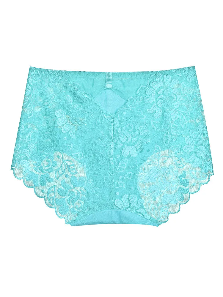 4-Pack Women Sexy Lace Hipster High-Cut Briefs