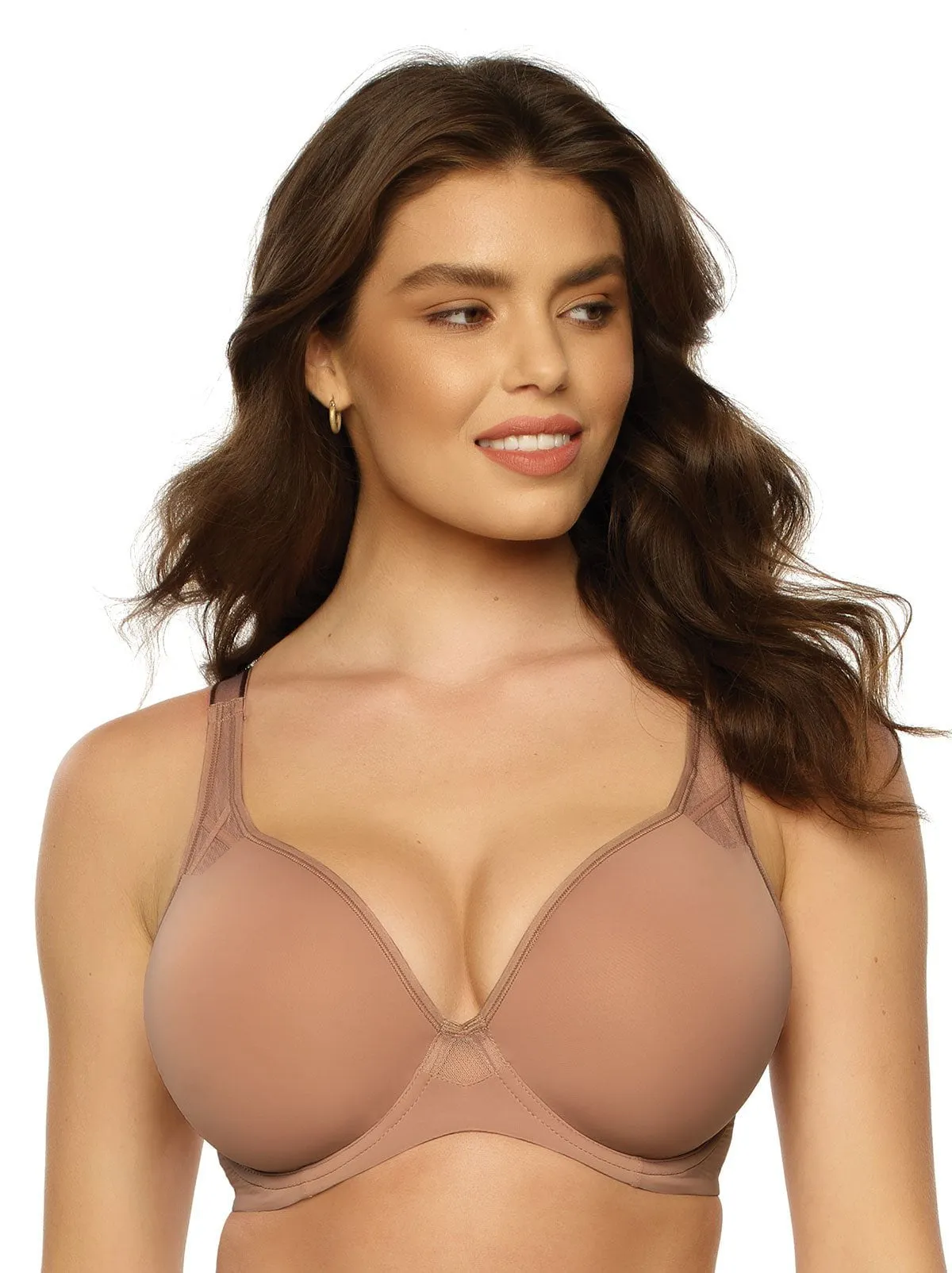 Amaranth Sheer Plunge T-Shirt Bra