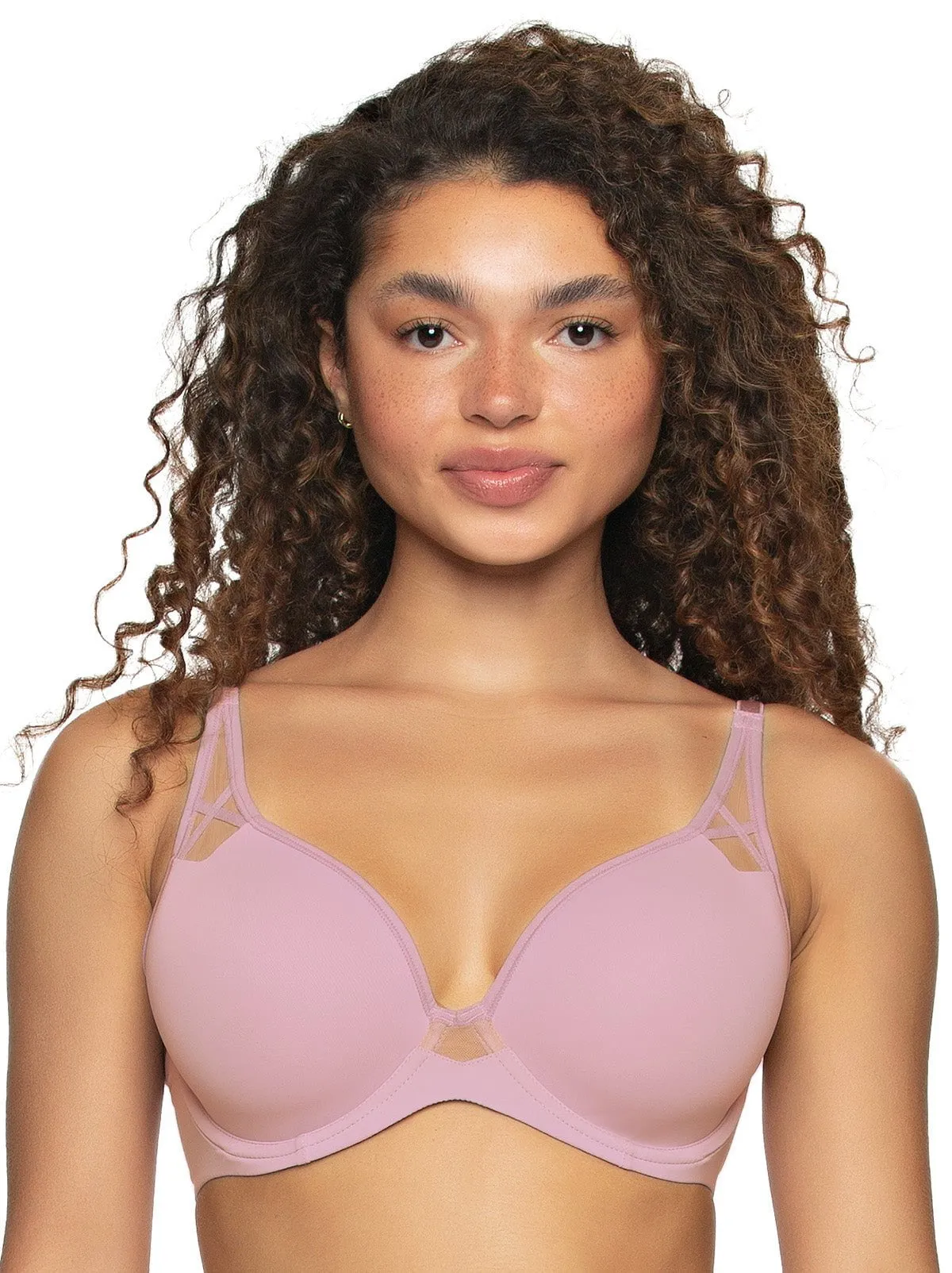 Amaranth Sheer Plunge T-Shirt Bra