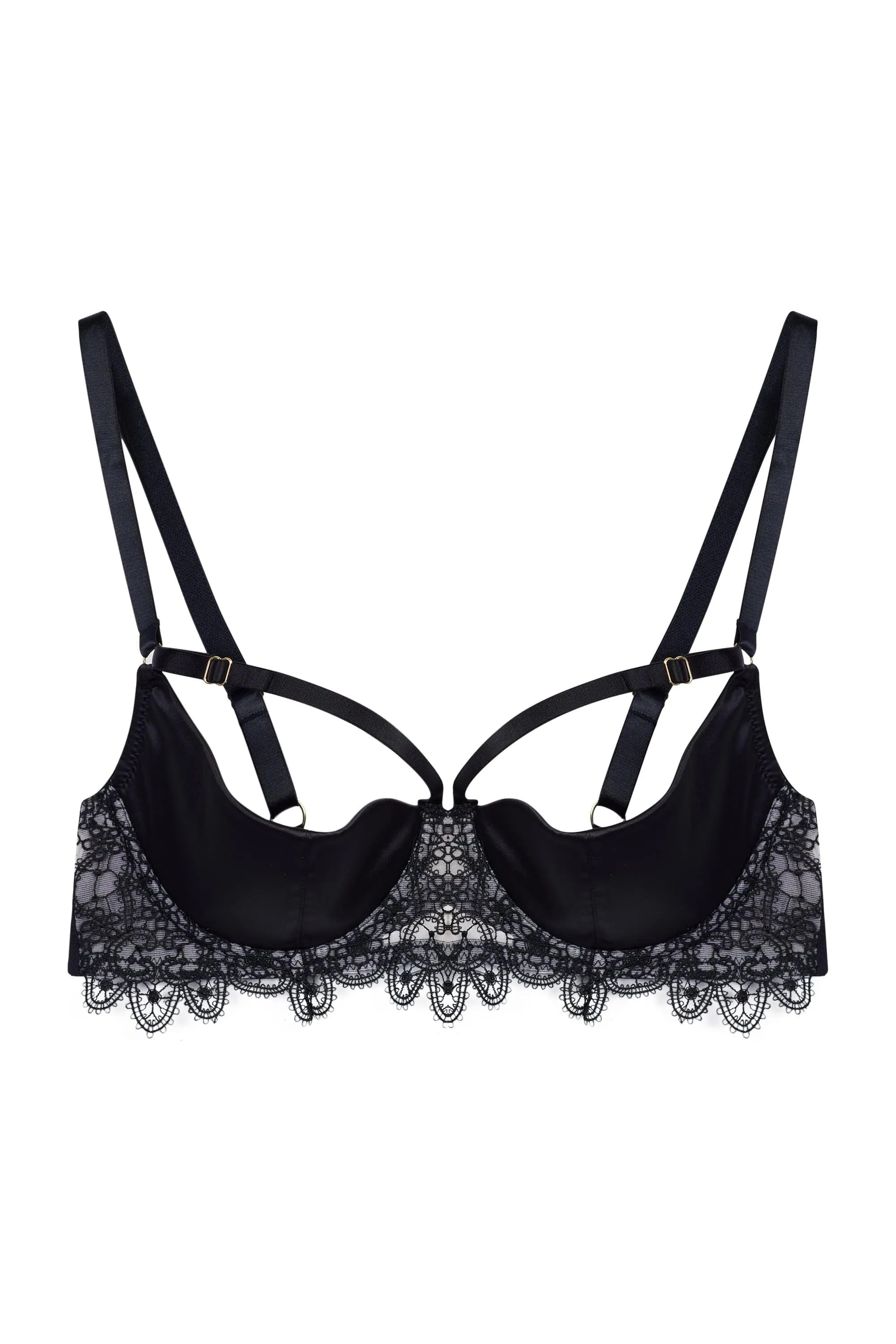 Anaise Black Quarter Cup Bra