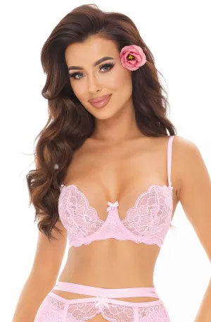 Axami 11031 Unlined Bra On the Clouds Pink Lace
