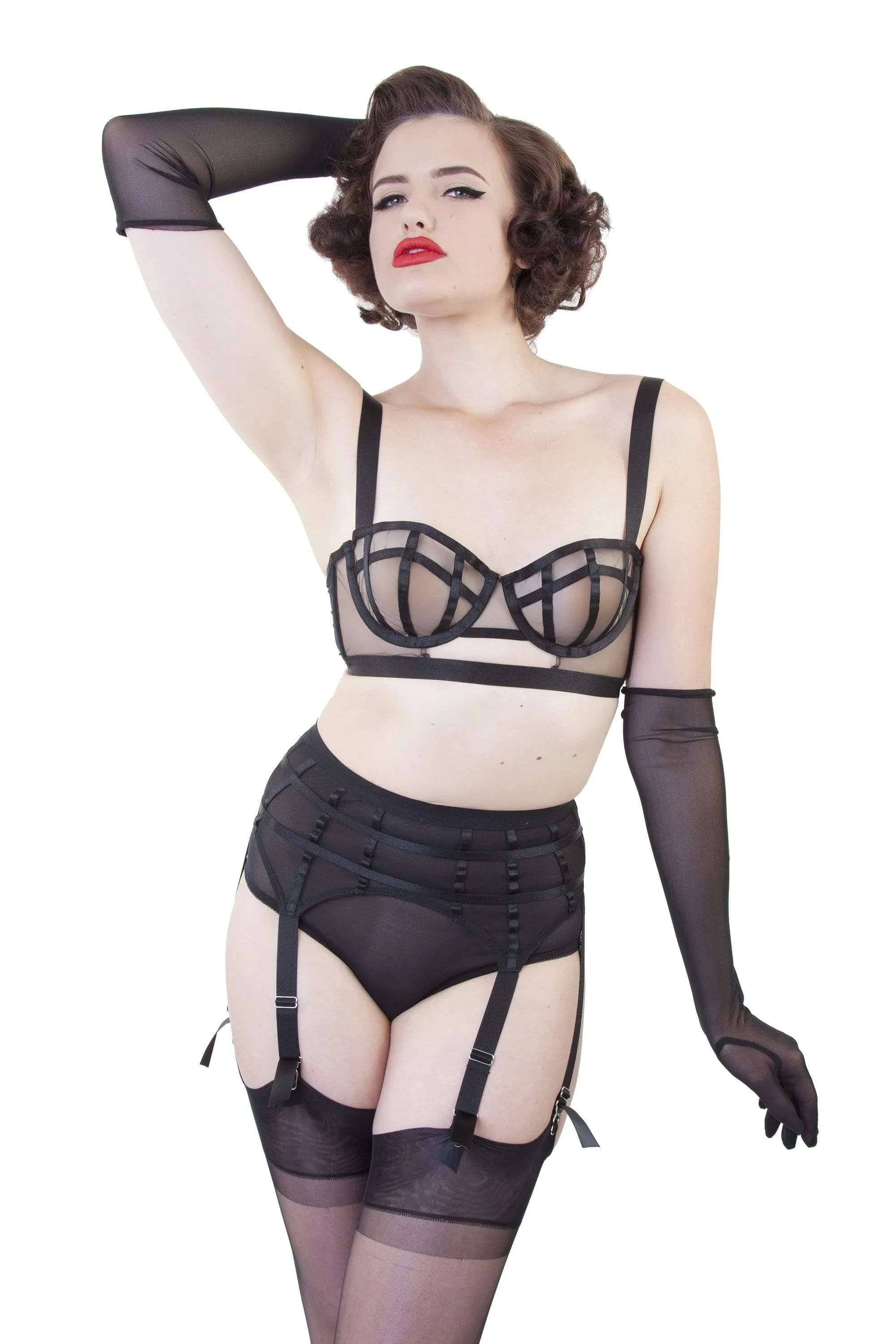 Bettie Page Mesh Classic Brief