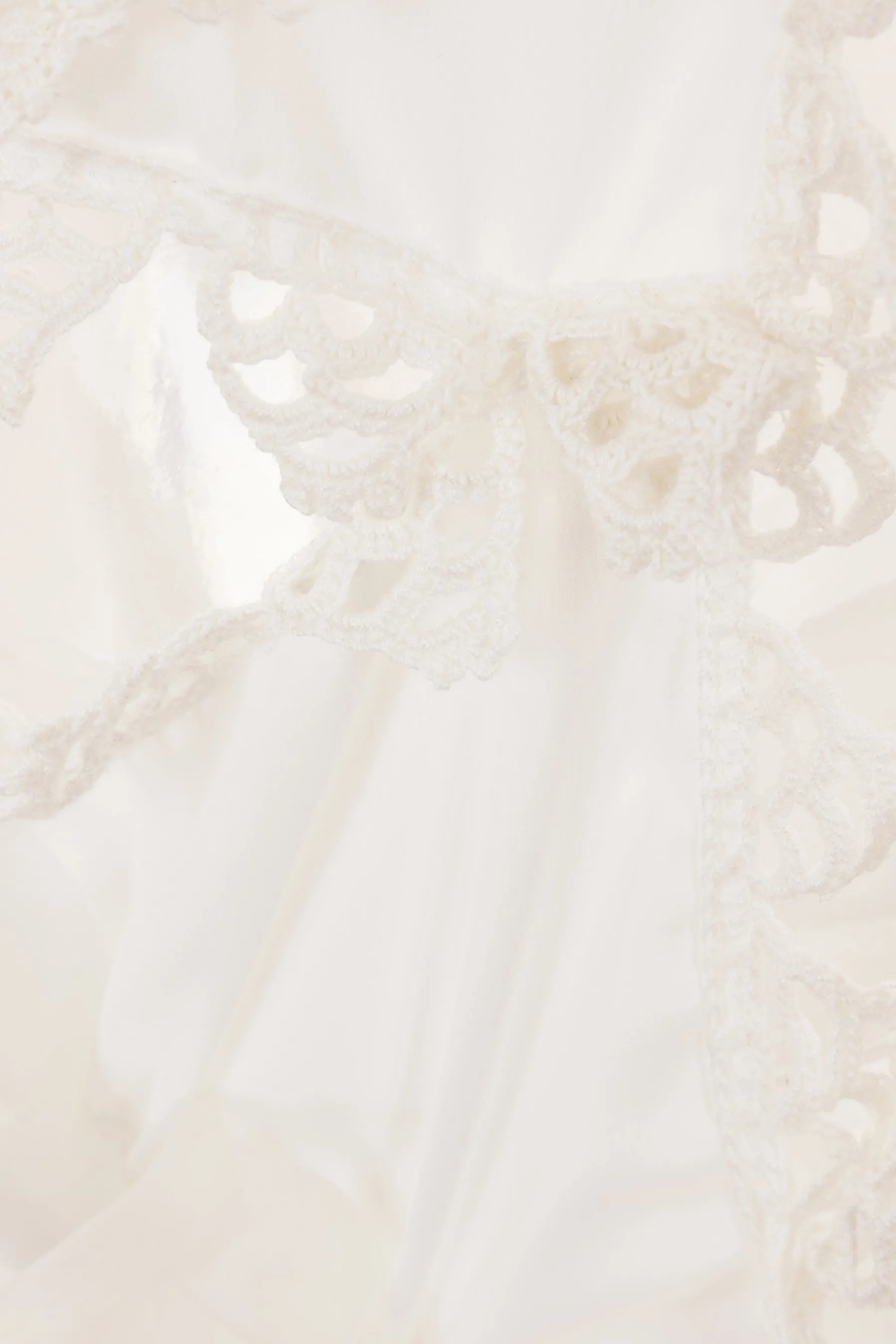 crêpe and organza asymmetric skirt