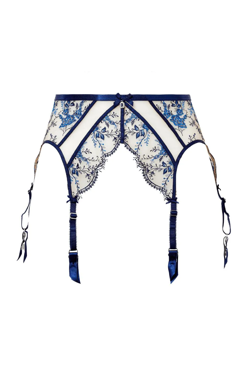 Dita Von Teese Femmoiselle Sheer Suspender Belt Queen's Blue