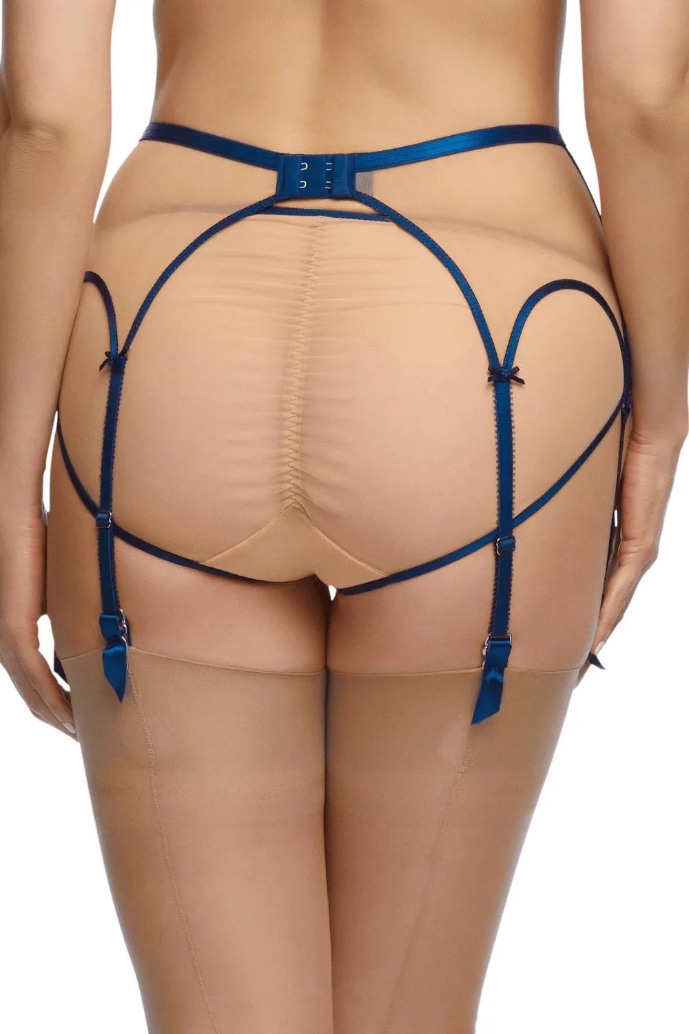 Dita Von Teese Femmoiselle Sheer Suspender Belt Queen's Blue