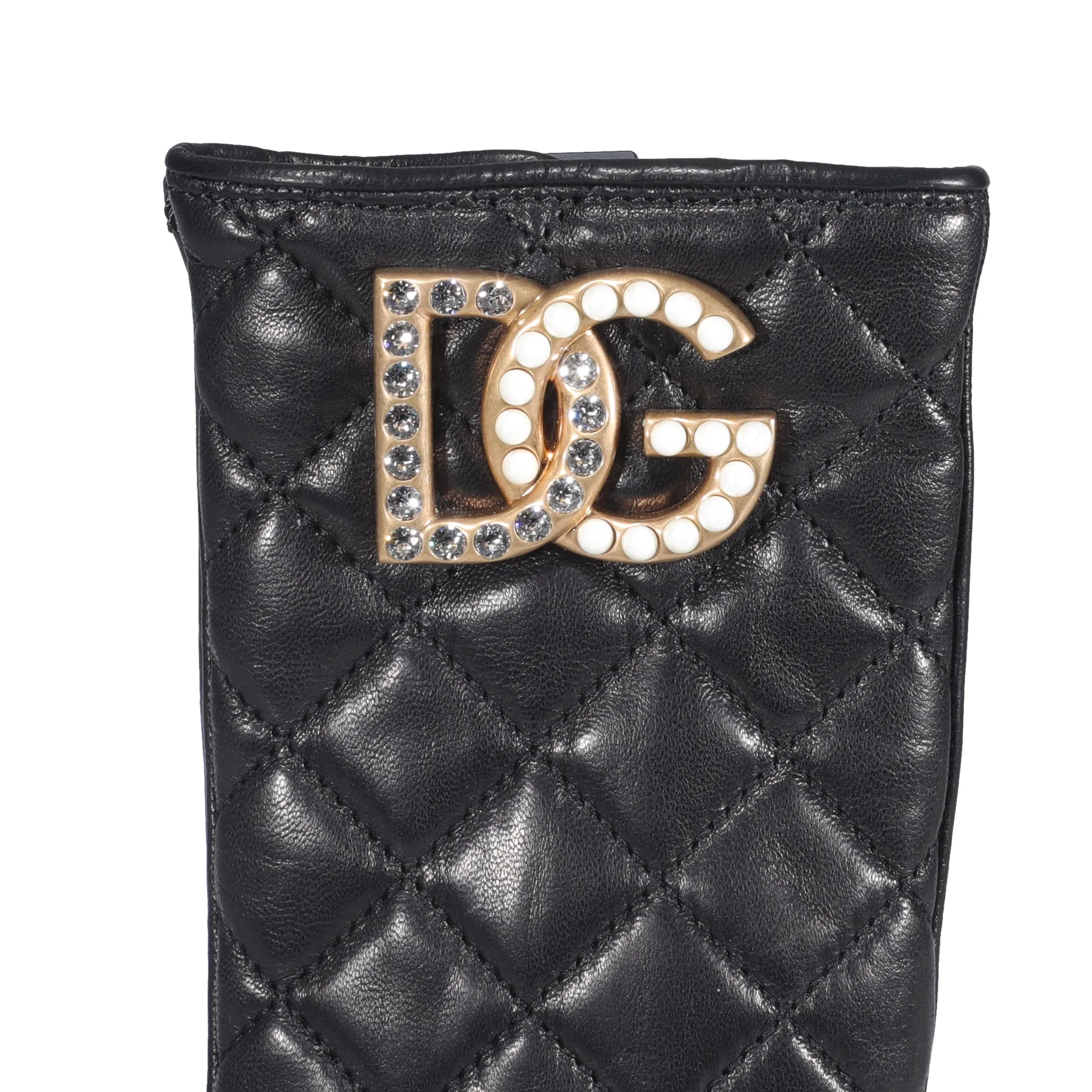 Dolce & Gabbana DG Logo Quilted Gloves