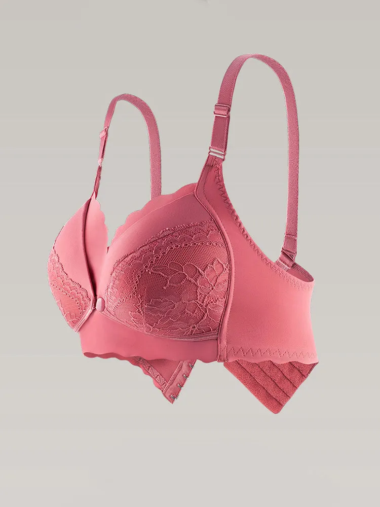 Elegant Lace Nursing Bra for Pregnancy, Postpartum and Sleep
