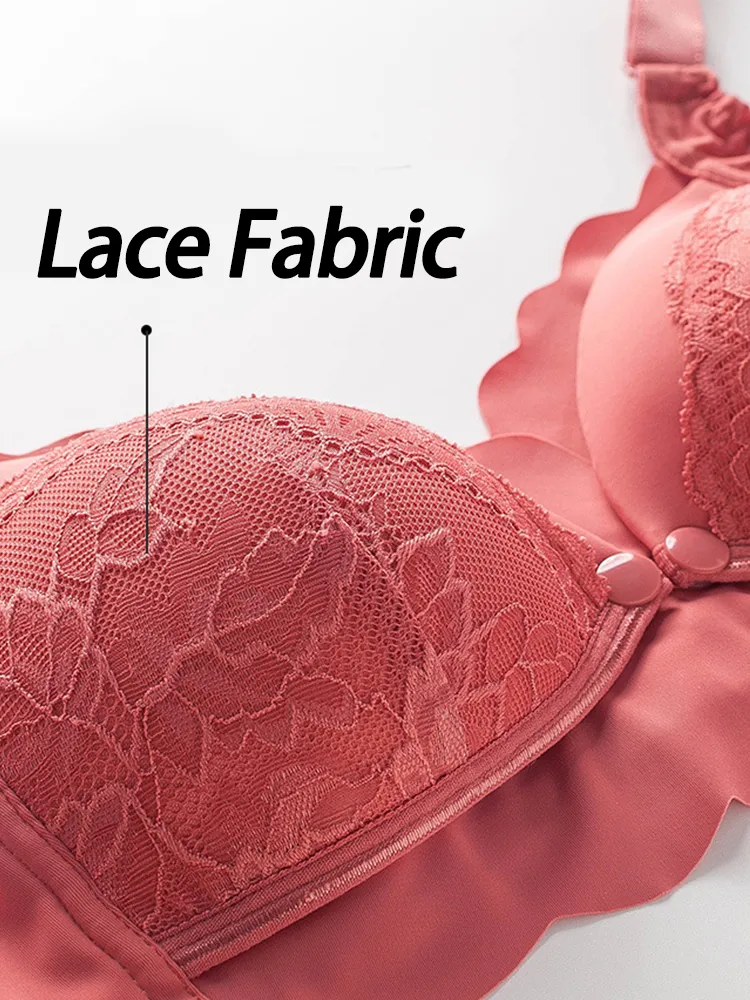 Elegant Lace Nursing Bra for Pregnancy, Postpartum and Sleep