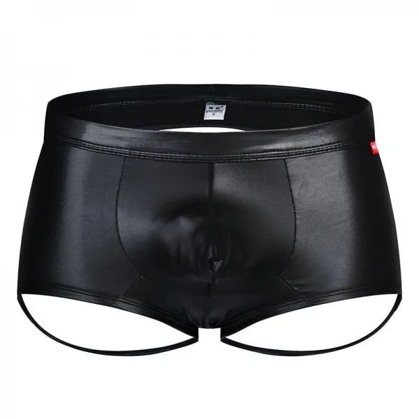 Faux Leather Sexy Underwear Men Panties Mens Thong G String