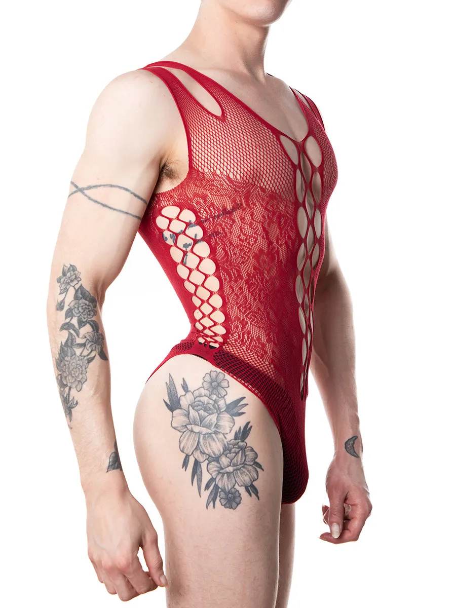 Fishnet and Lace Bodysuit