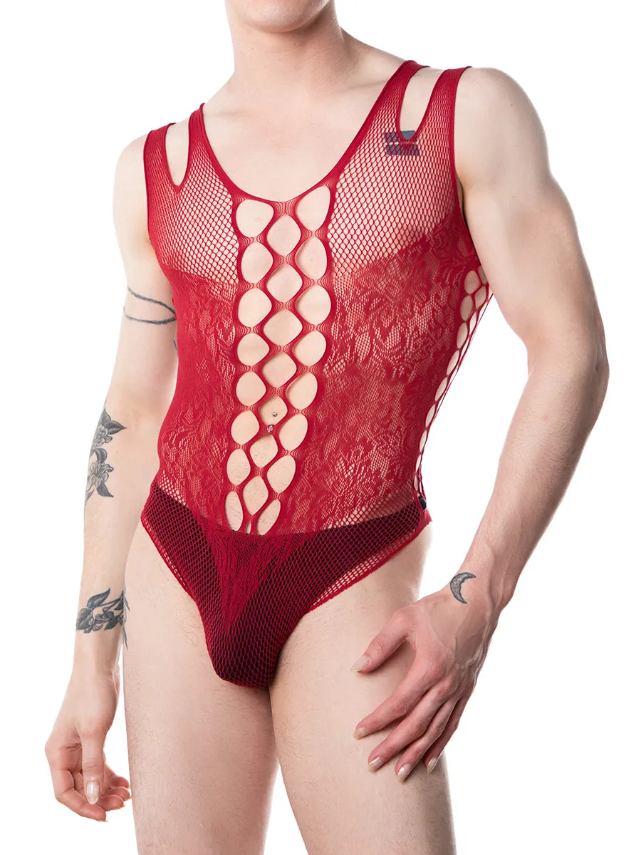 Fishnet and Lace Bodysuit