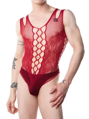 Fishnet and Lace Bodysuit
