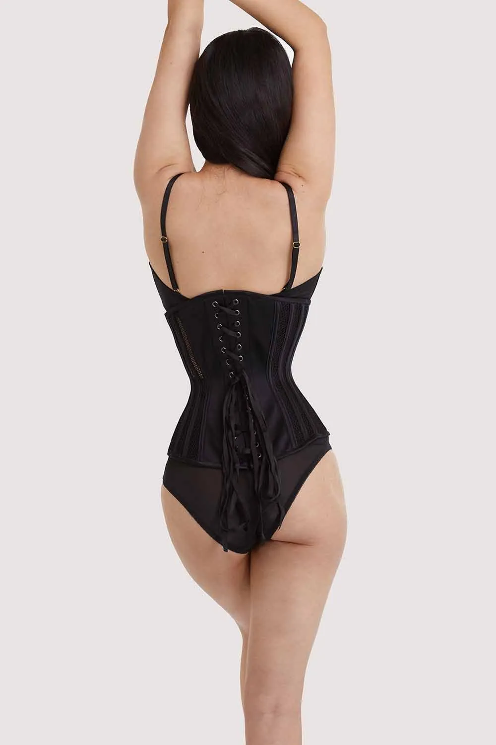 Fishnet Mesh Underbust Corset