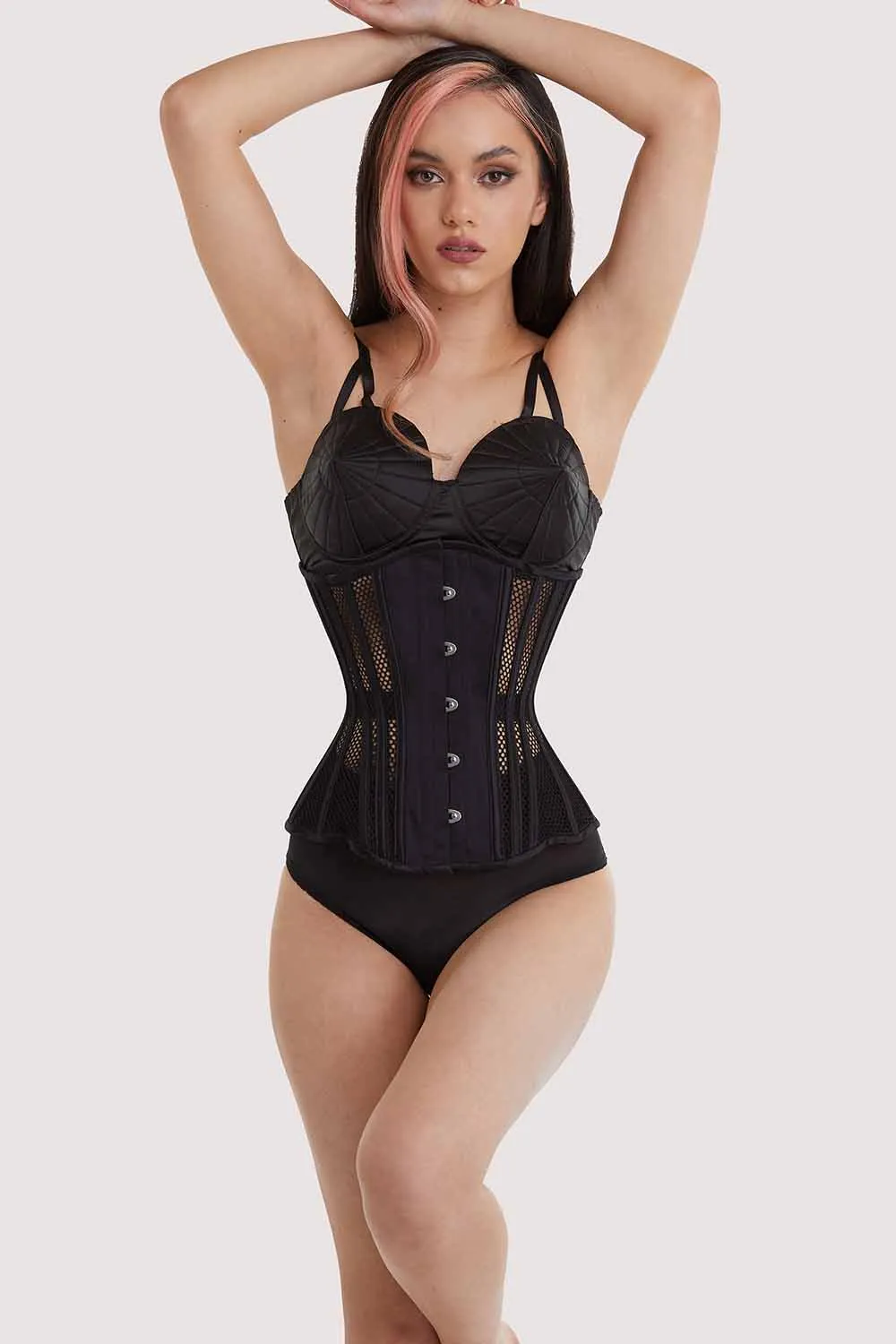 Fishnet Mesh Underbust Corset