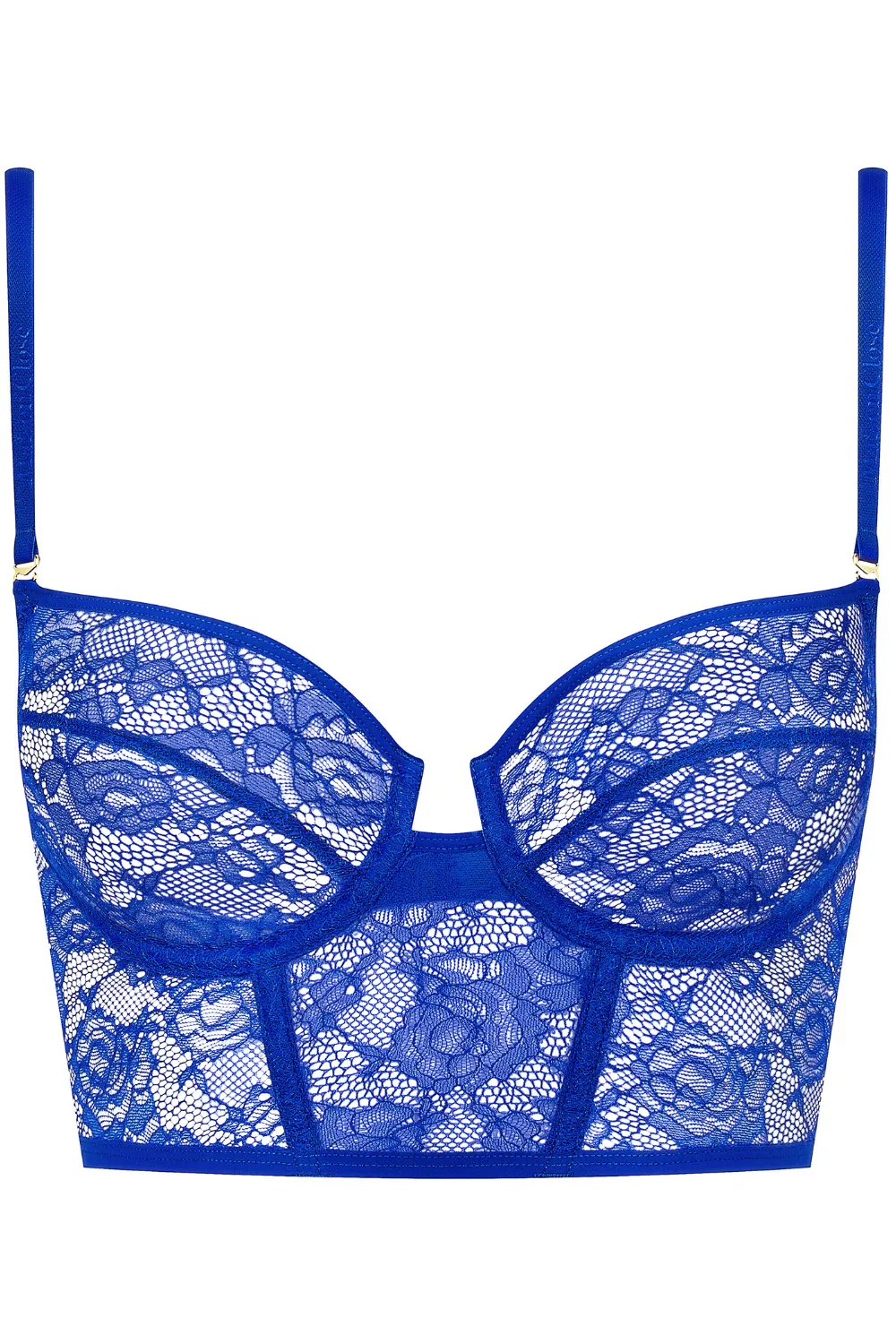 Flashback Lace Bustier Blue
