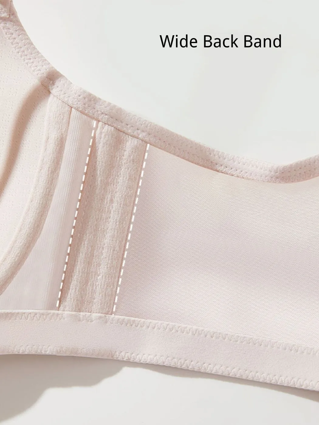 Flexible Underwire Bras Breathable Thin Cups with Memory Foam