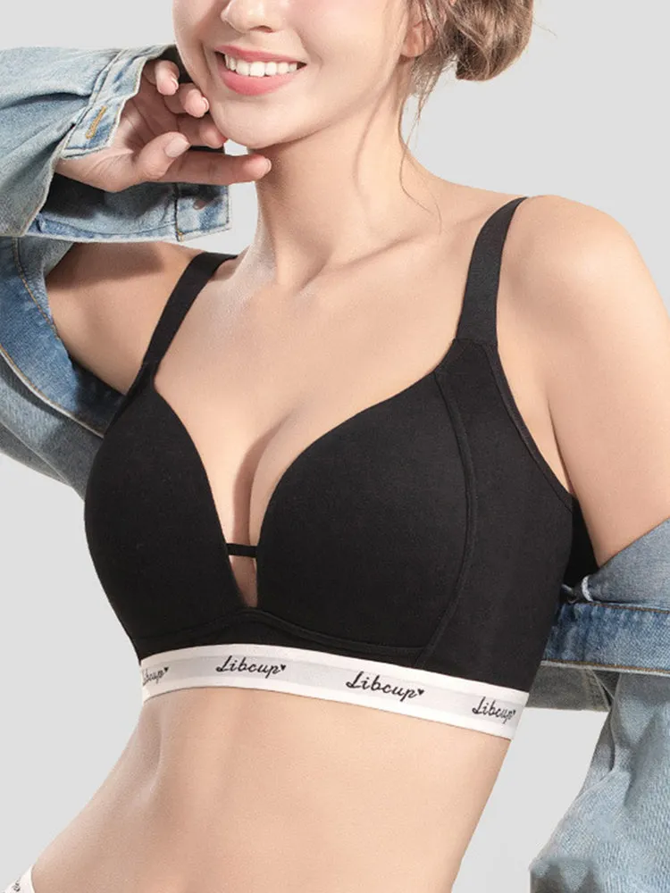 French Triangle Wireless Bra