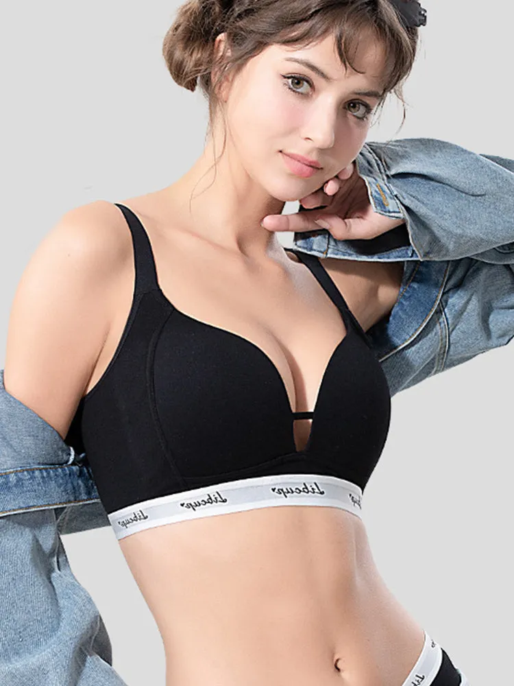 French Triangle Wireless Bra