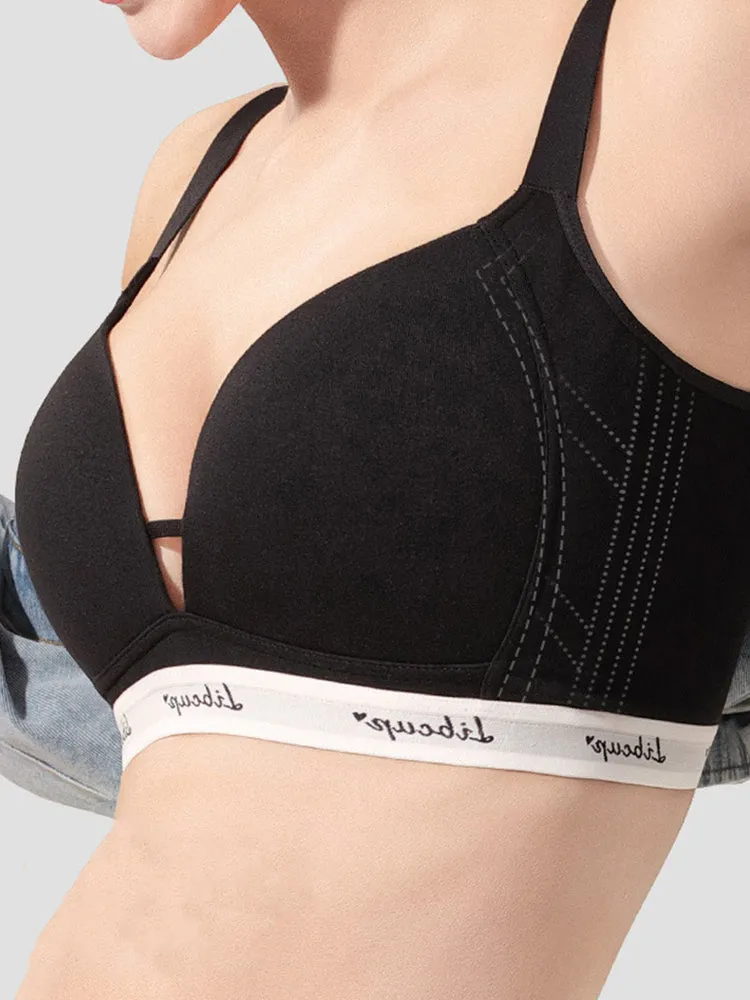French Triangle Wireless Bra
