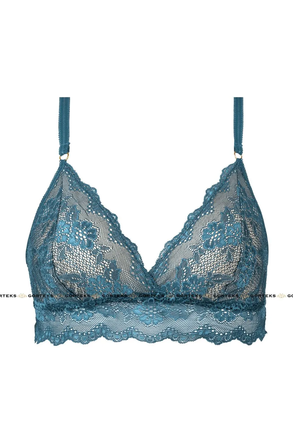 Gorteks Sea Blue Lace Triangle Bra