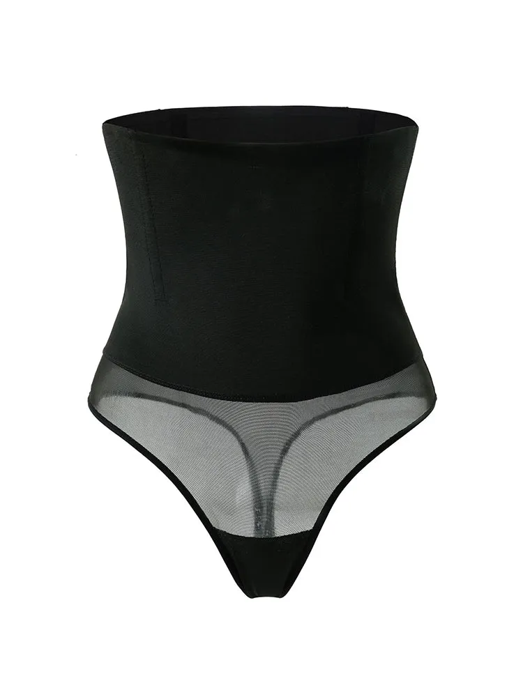 High Waist Stretch Postpartum Tummy Control Thong Shaper