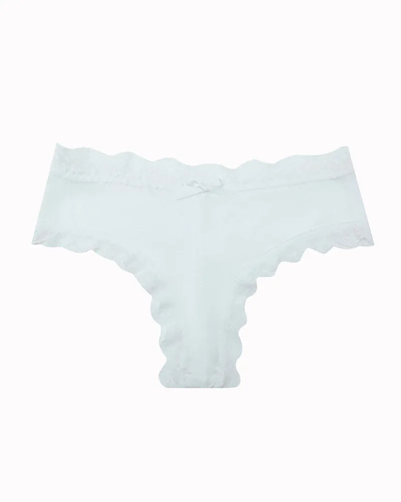 Hipster Lace Trim Seamless Panties