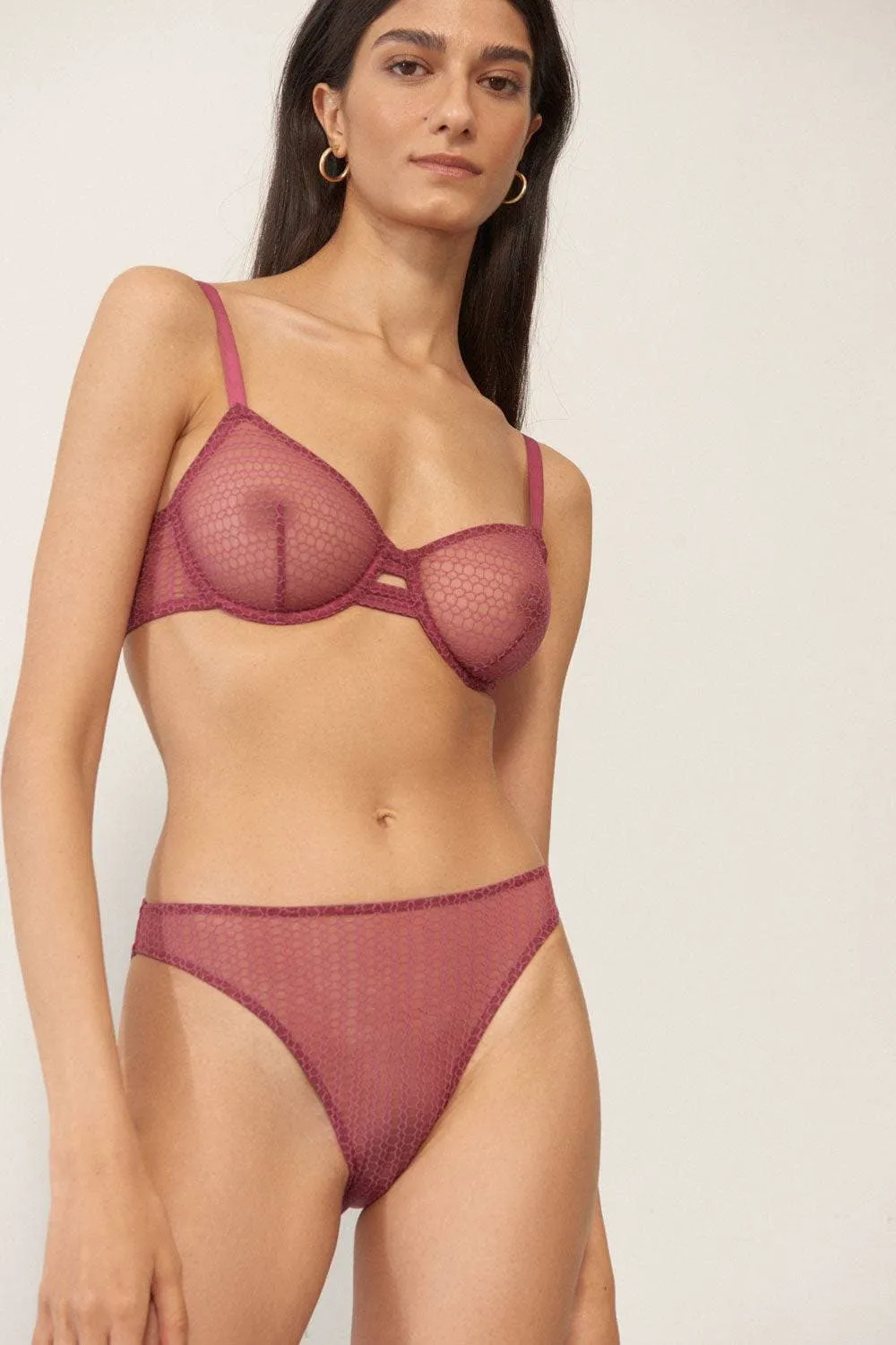 Honeycomb Underwired Bra, Size UK 32C