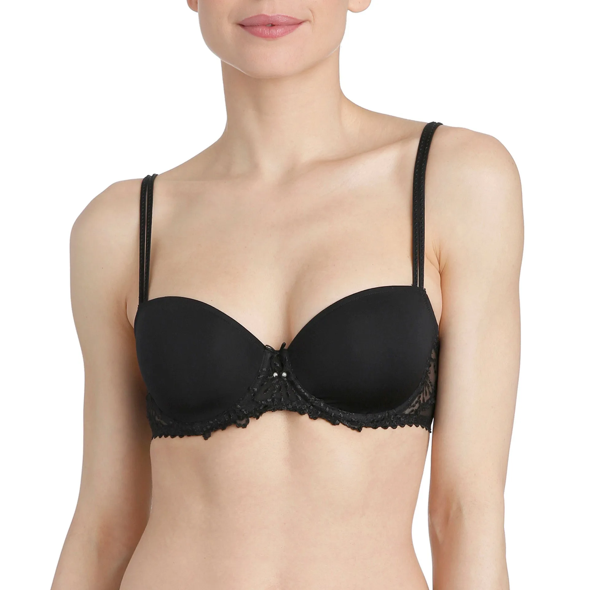 JANE Balconette T shirt Bra|black