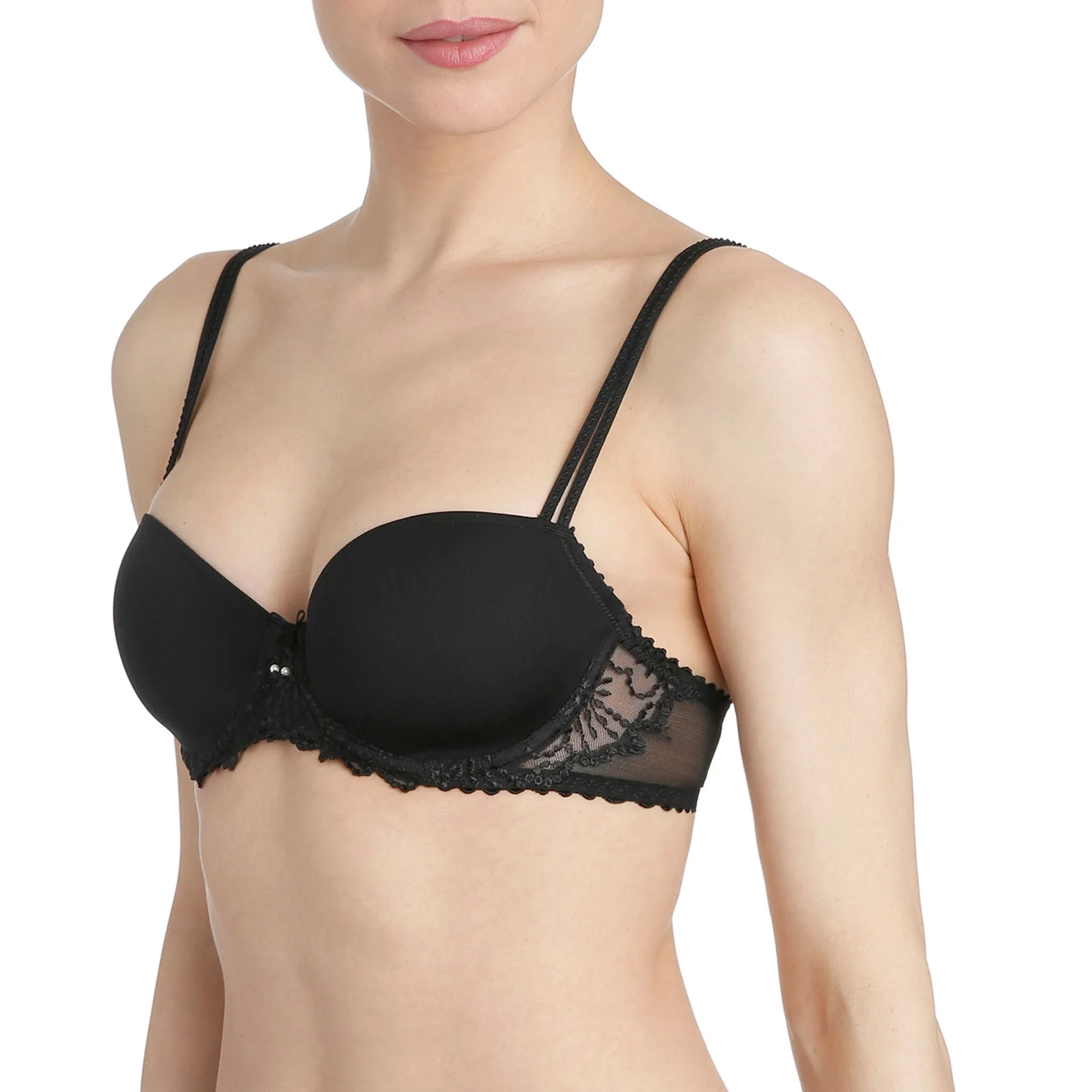 JANE Balconette T shirt Bra|black