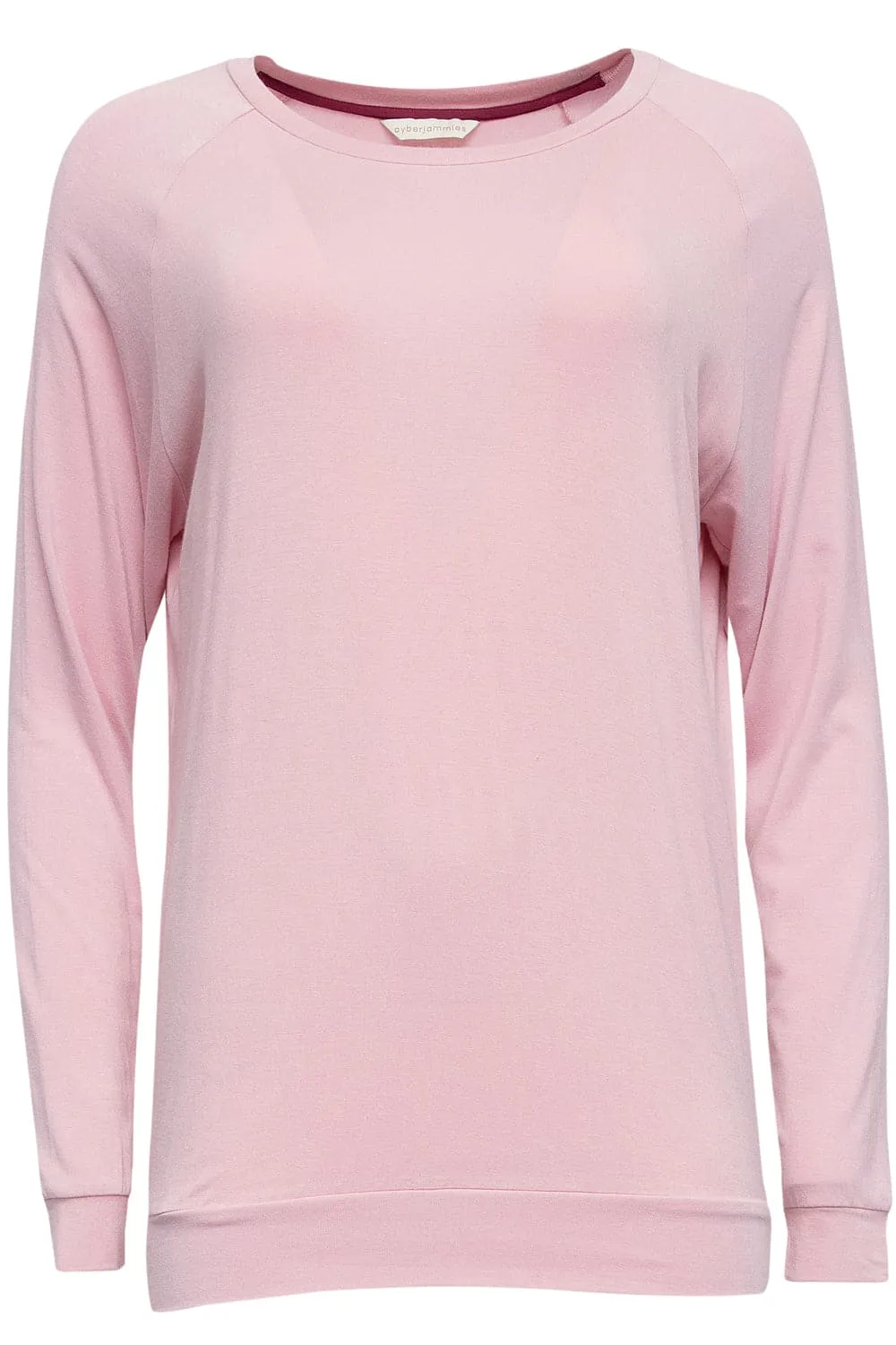 Jessica Long Sleeve Slouch Jersey Top Pink