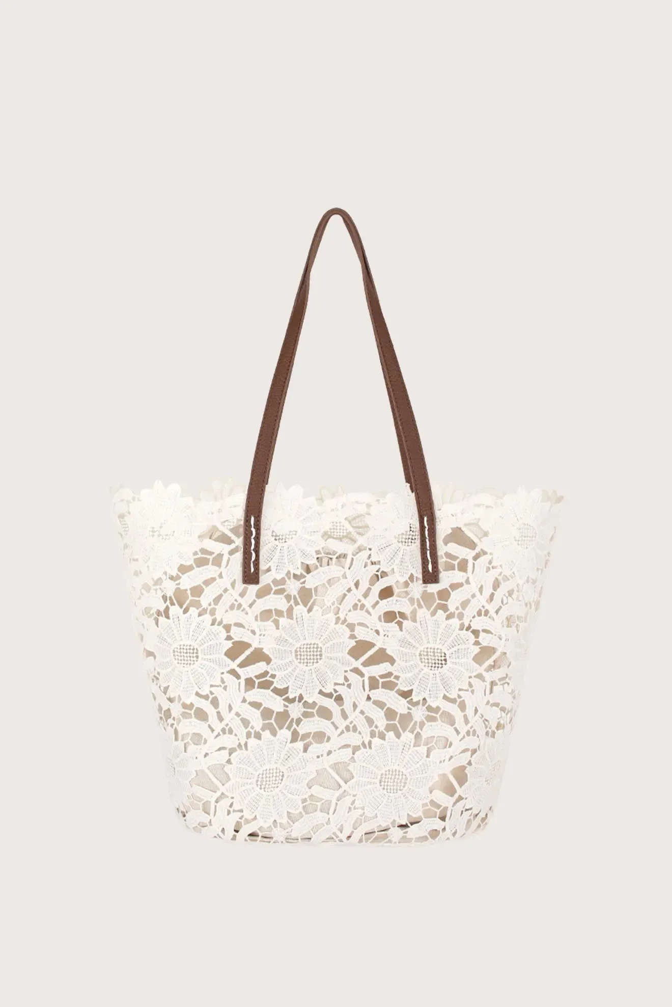 KIVU SUNFLOWER CREAM BAG
