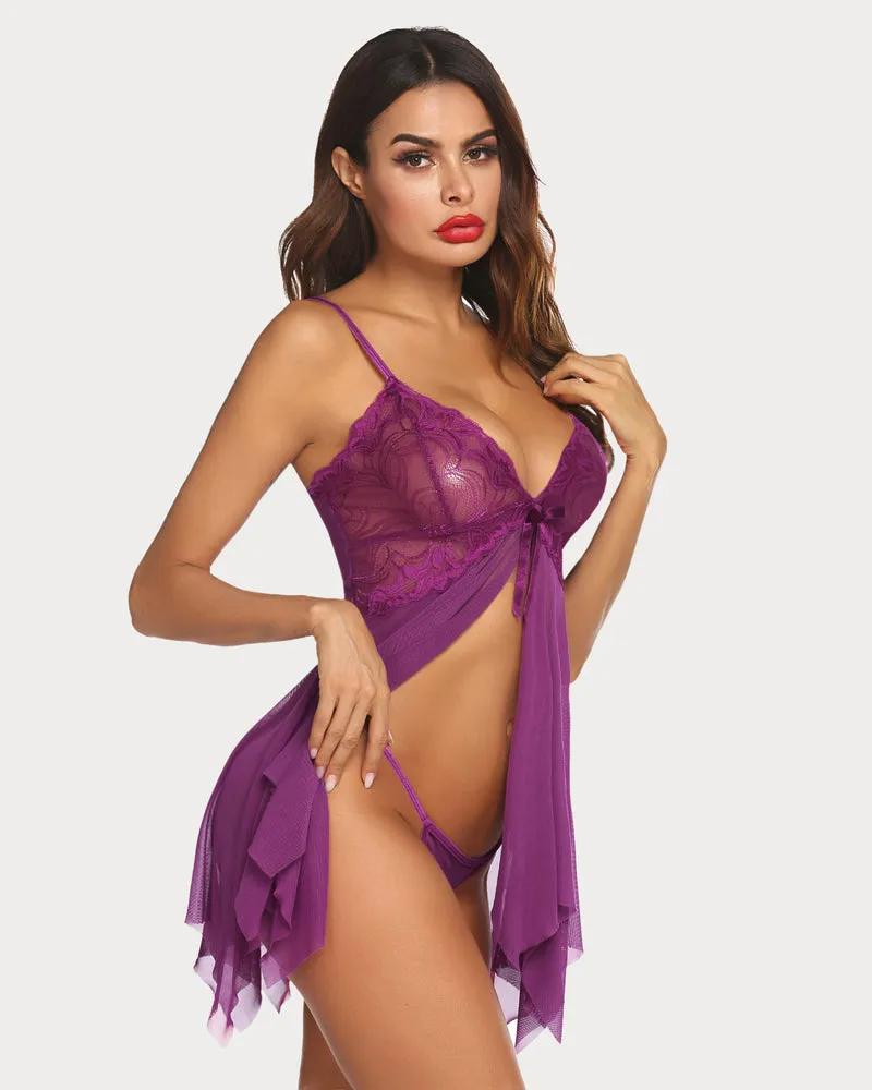 Lace Babydoll Outfits Lingerie