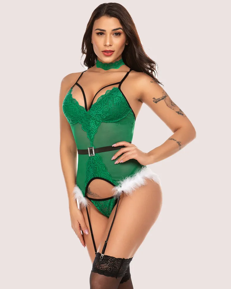Lace Lingerie Set Corset Outfits