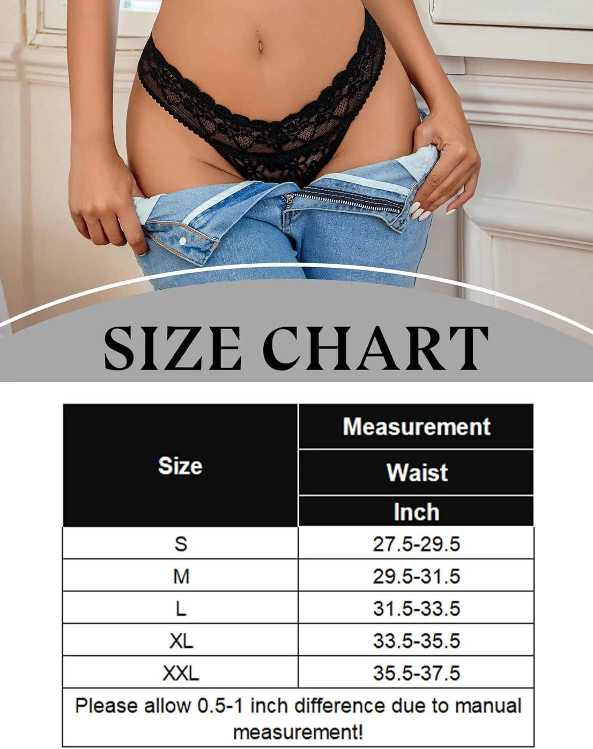 Lace Low Waist Brazilian Panties