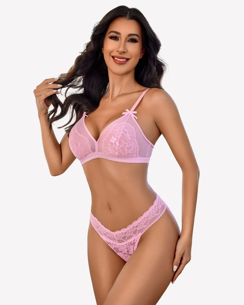 Lace Low Waist Brazilian Panties