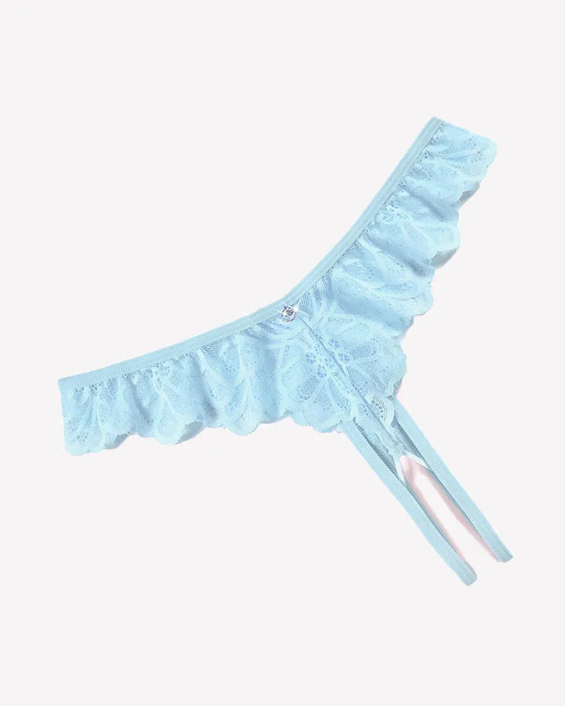 Lace Panties Criss Corss Thong