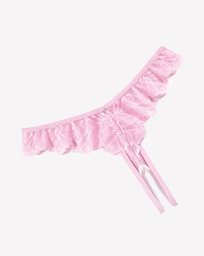 Lace Panties Criss Corss Thong