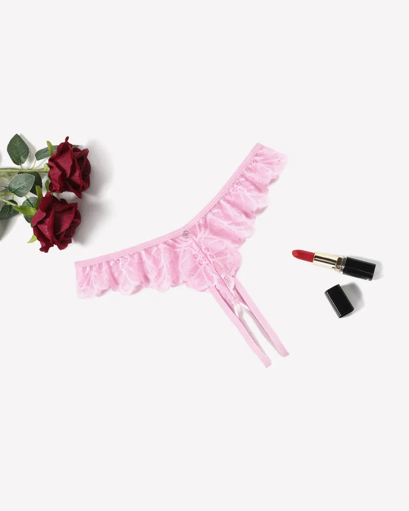 Lace Panties Criss Corss Thong