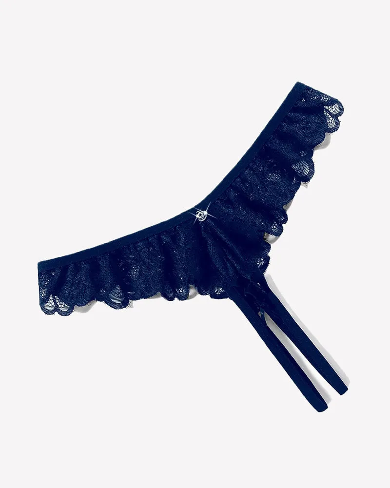 Lace Panties Criss Corss Thong