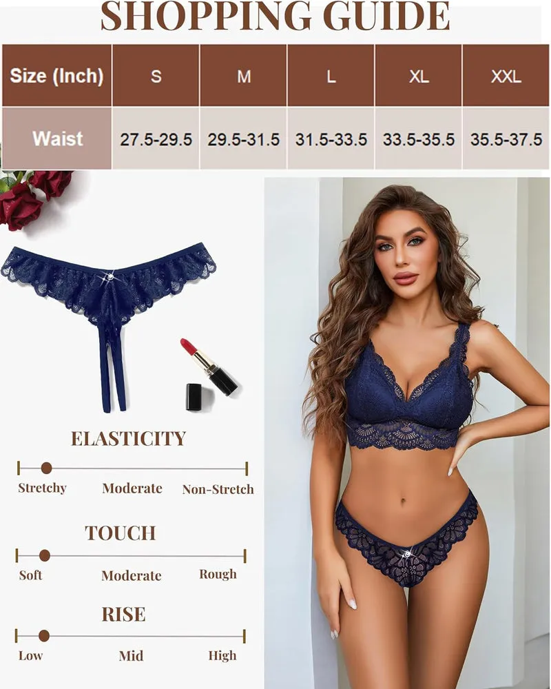 Lace Panties Criss Corss Thong