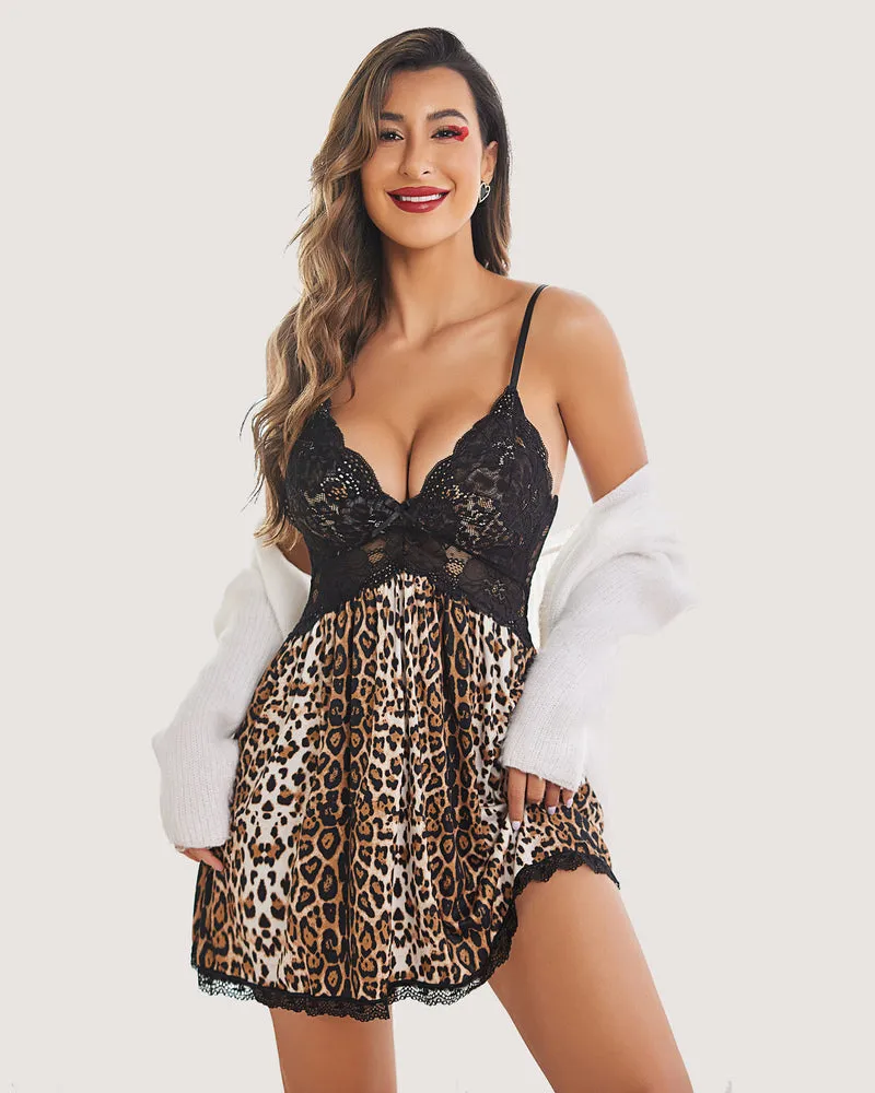 Lace V-Neck Full Slip Dress
