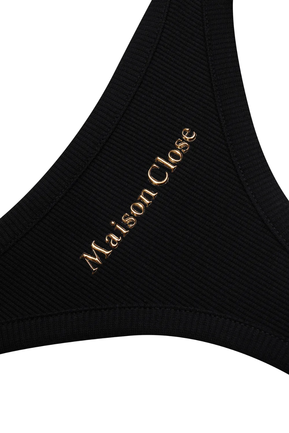 Le Vestiaire Ribbed Cotton Tank Top Black