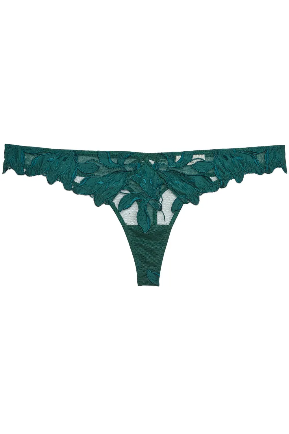 Lily Embroidery Thong