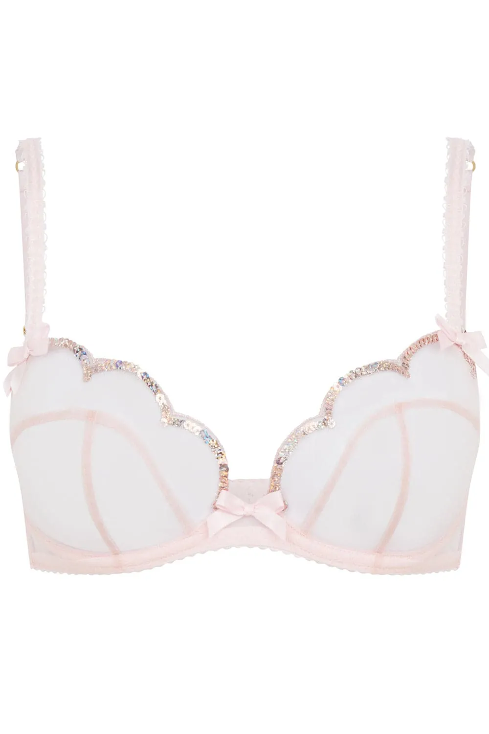 Lorna Party Plunge Bra Pink, Size 36B