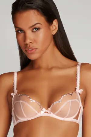 Lorna Party Plunge Bra Pink, Size 36B