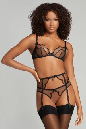 Lorna Party Suspender Black, Size 3 (UK 10)
