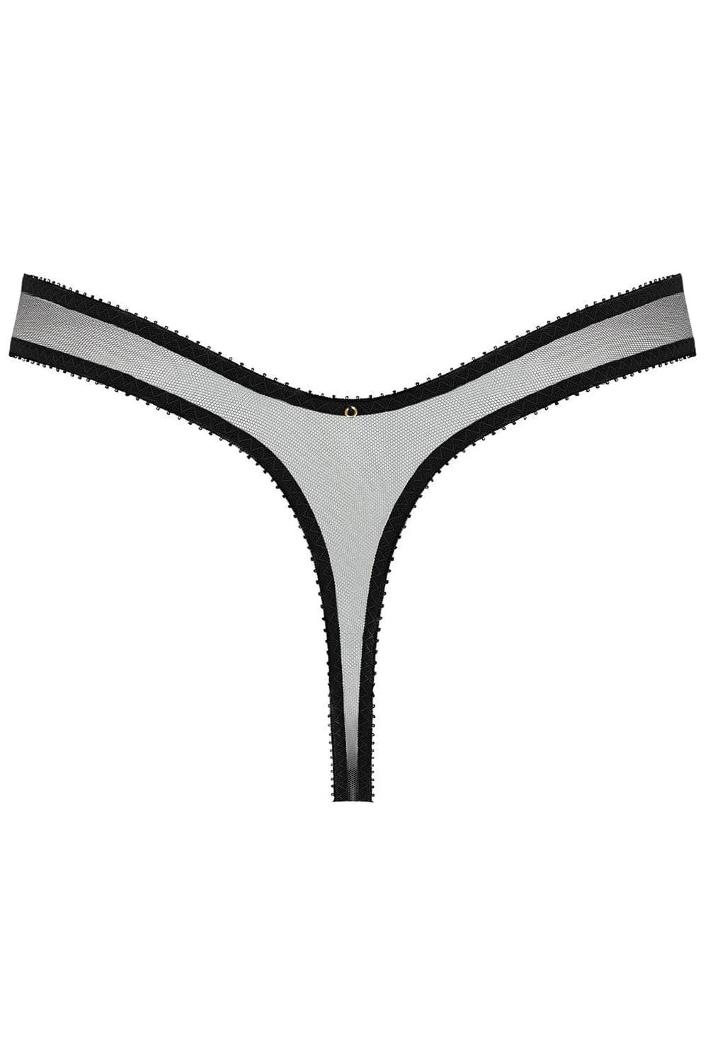 Marinette High Rise Thong in Black